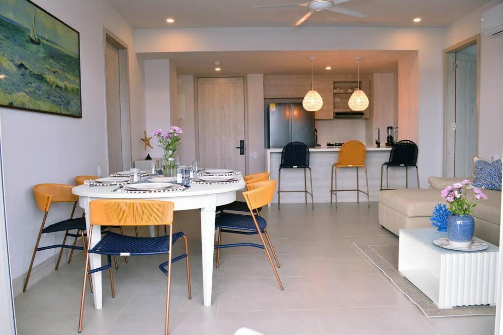 Apartament Lujoso Penthouse - Vista Al Mar - Playa Privada Kartagena Zewnętrze zdjęcie
